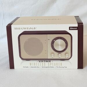 Throwback Vintage Wireless Speaker Radio Bluetooth High-quality Sound